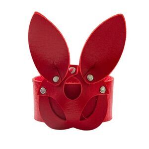 NWOT Punk Fetish Wrap Bunny Ear Bracelet - Red